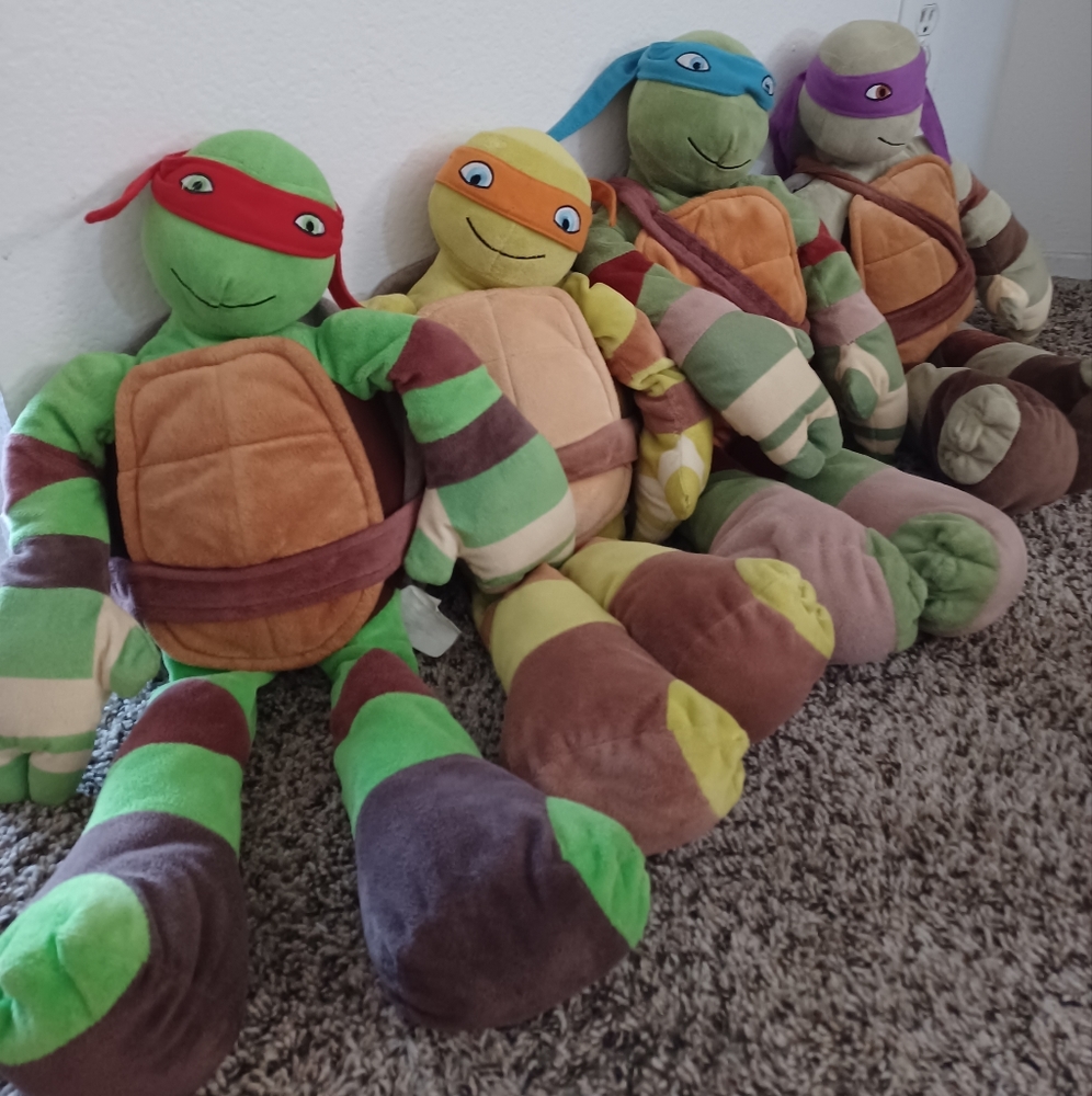 Big Ninja Turtles Plushies